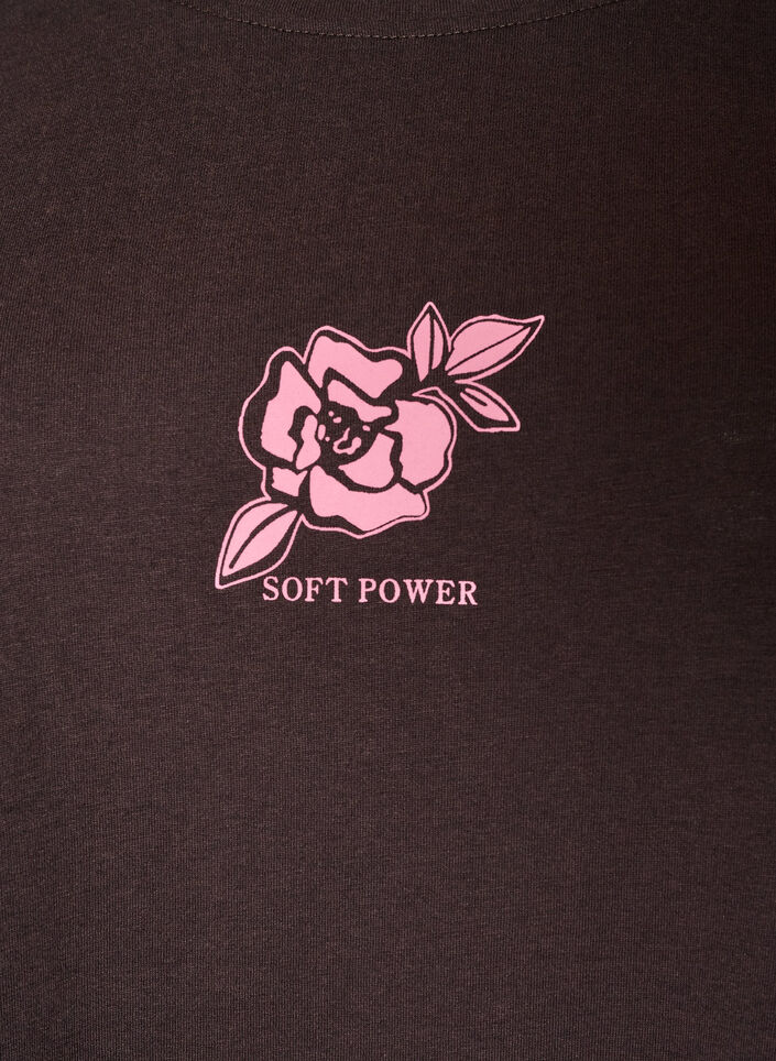 T-Shirt mit Print, Braun, Packshot image number 2