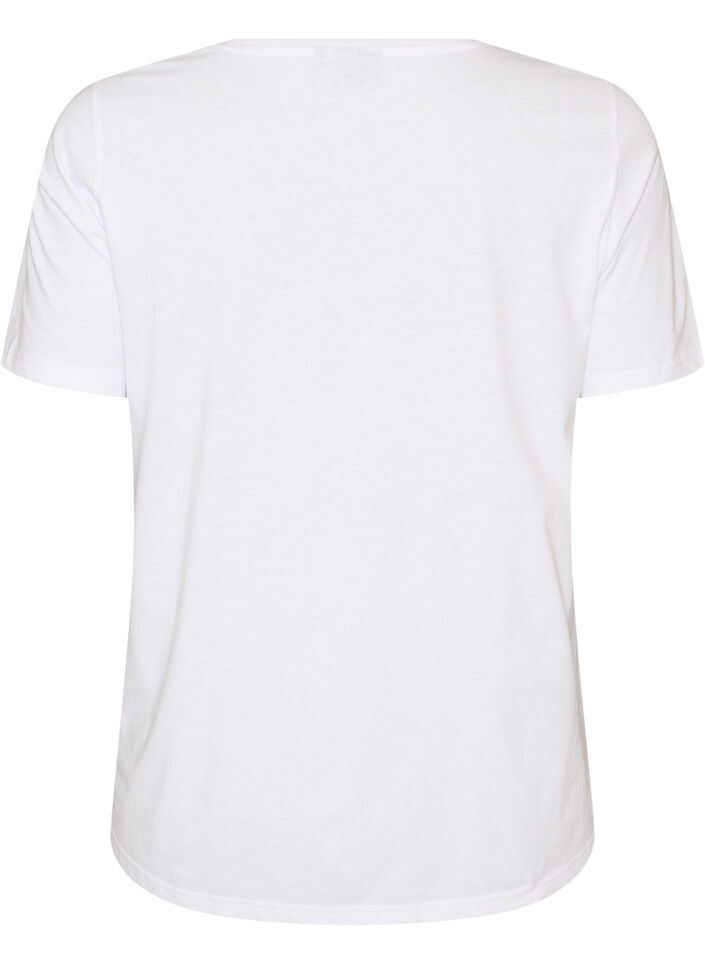 T-Shirt mit Print, Wei&szlig;, Packshot image number 1