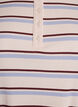 Ripp-T-Shirt mit Streifen und Knopfdetail, lila, Packshot image number 2