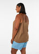 Top &agrave; bretelles en viscose, Marron, Model image number 2