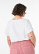 T-Shirt aus Baumwolle mit Print, Wei&szlig;, Model image number 2