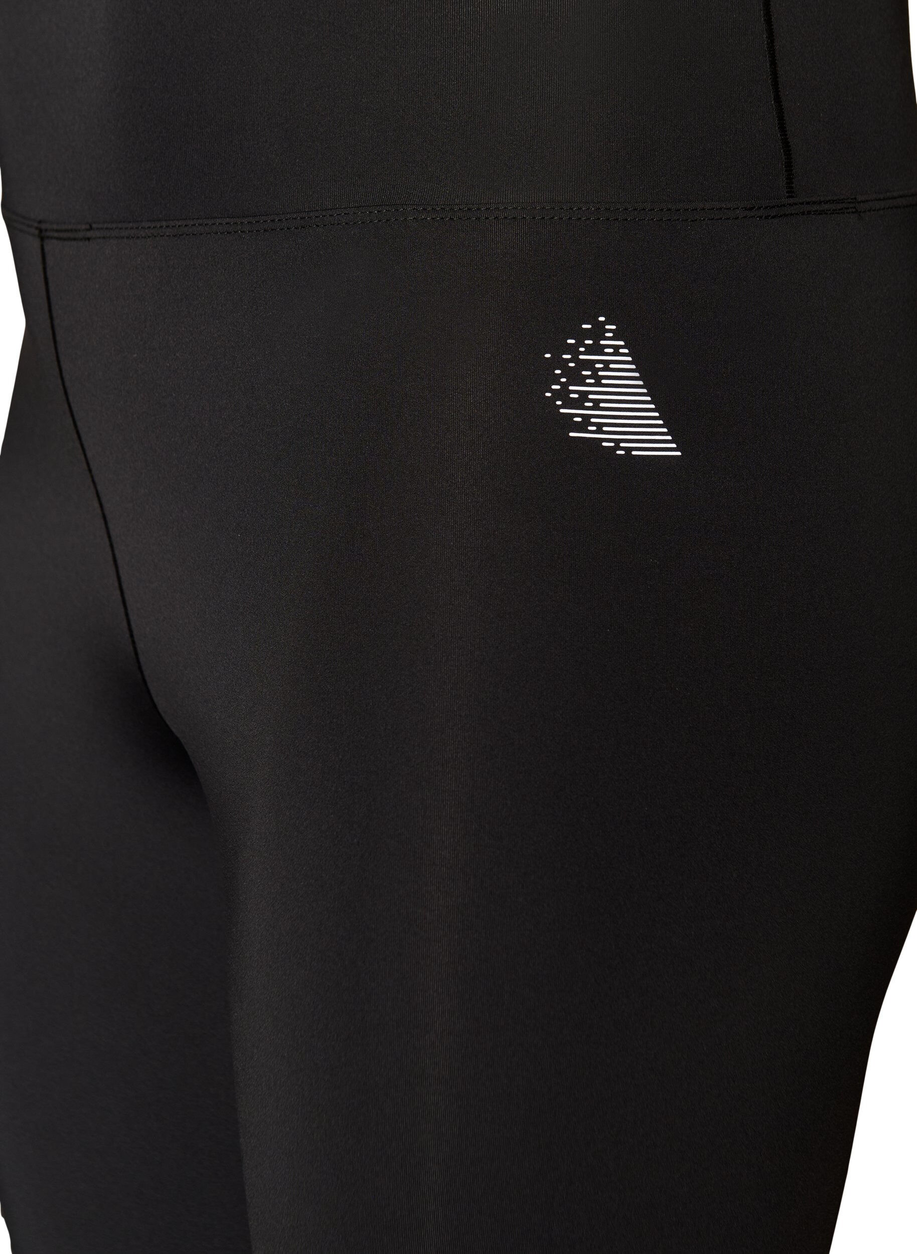 ZizziTrainingstights mit hoher Taille und Tasche im Bund, Schwarz, Packshot image number 2