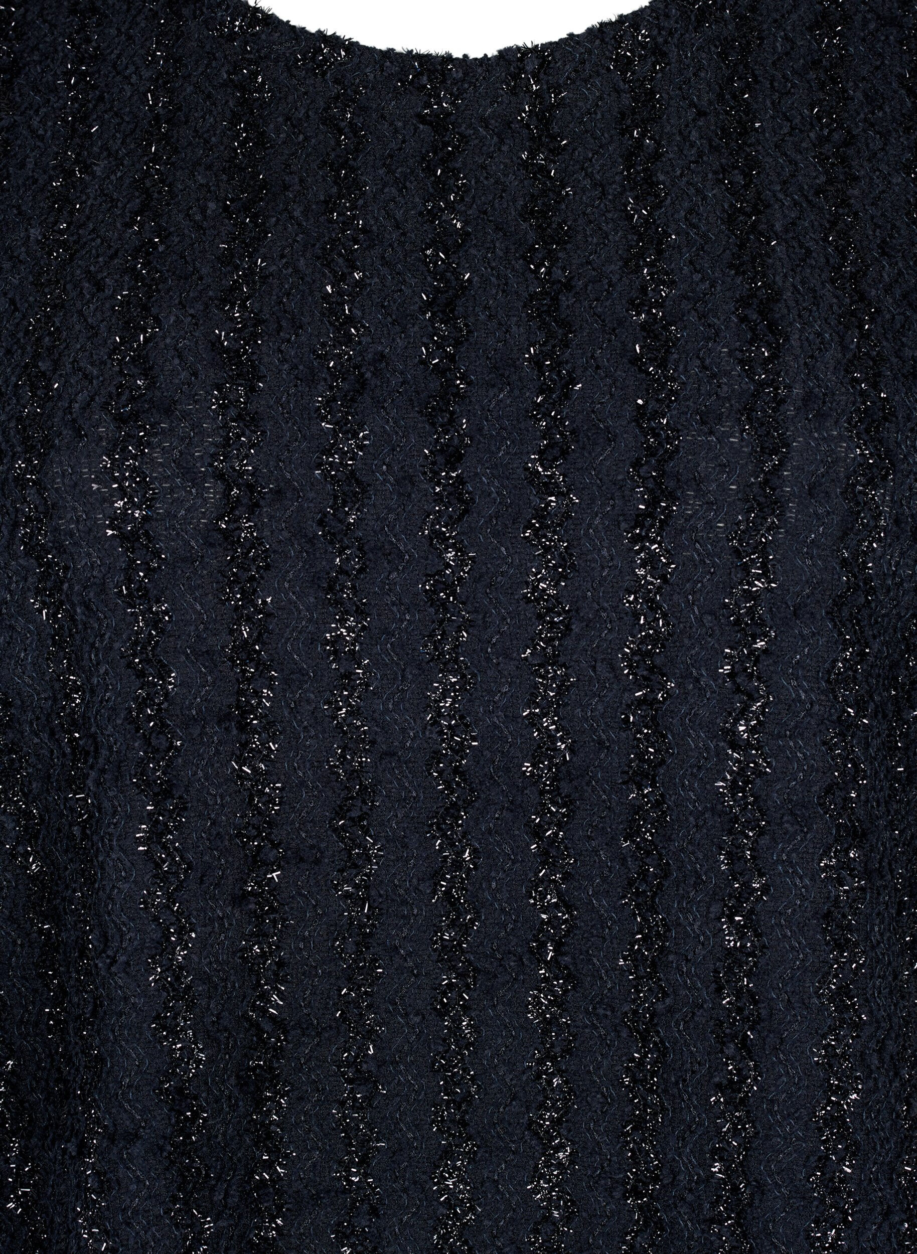 Zizzi Bluse mit schimmernder Struktur, Schwarz, Packshot image number 2