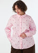 Hemdbluse mit Blumenstickerei, Pink, Model image number 0