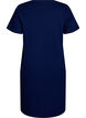 Chemise de nuit en coton biologique et &agrave; col en V, Bleu, Packshot image number 1