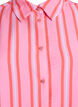 Gestreifte Bluse aus Viskose mit kurzen &Auml;rmeln, Pink, Packshot image number 2