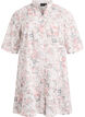 Kleid aus Baumwolle mit gebl&uuml;mtem Muster und Broderie Anglaise, Vanille, Packshot image number 0
