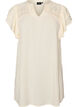 Tunika mit Broderie Anglaise und R&uuml;schen&auml;rmeln, Beige, Packshot image number 0
