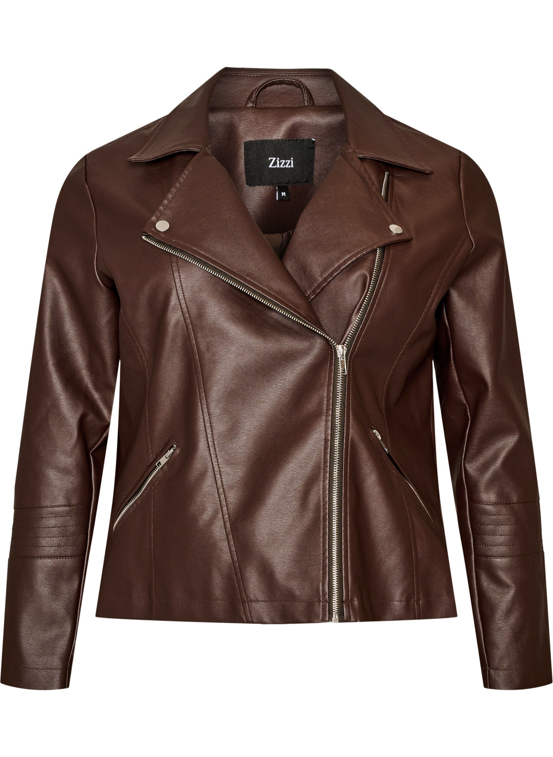 Bikerjacke aus Kunstleder