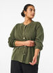 Cardigan en maille douce avec boutons dor&eacute;s, Vert fonc&eacute;, Model image number 0