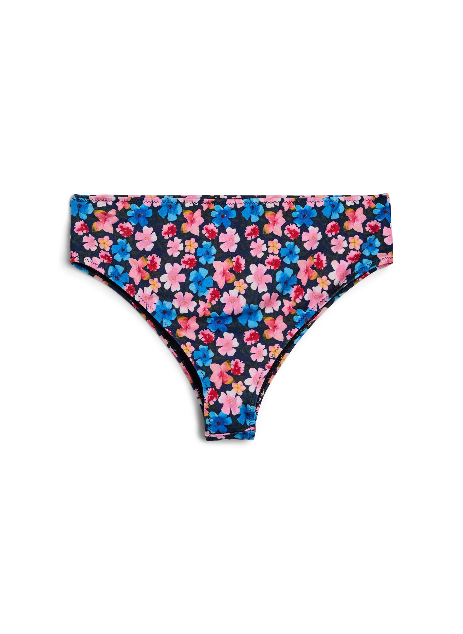 ZizziGebl&uuml;mte Brazilian-Bikinihose, Rot, Packshot image number 1