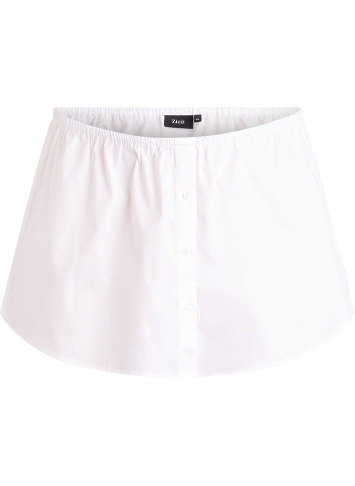 Hemdverlängerung aus 100% Baumwolle, Weiß, Packshot image number 0