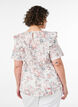 Bluse aus Baumwolle mit Broderie Anglaise und R&uuml;schen, Rot, Model image number 2