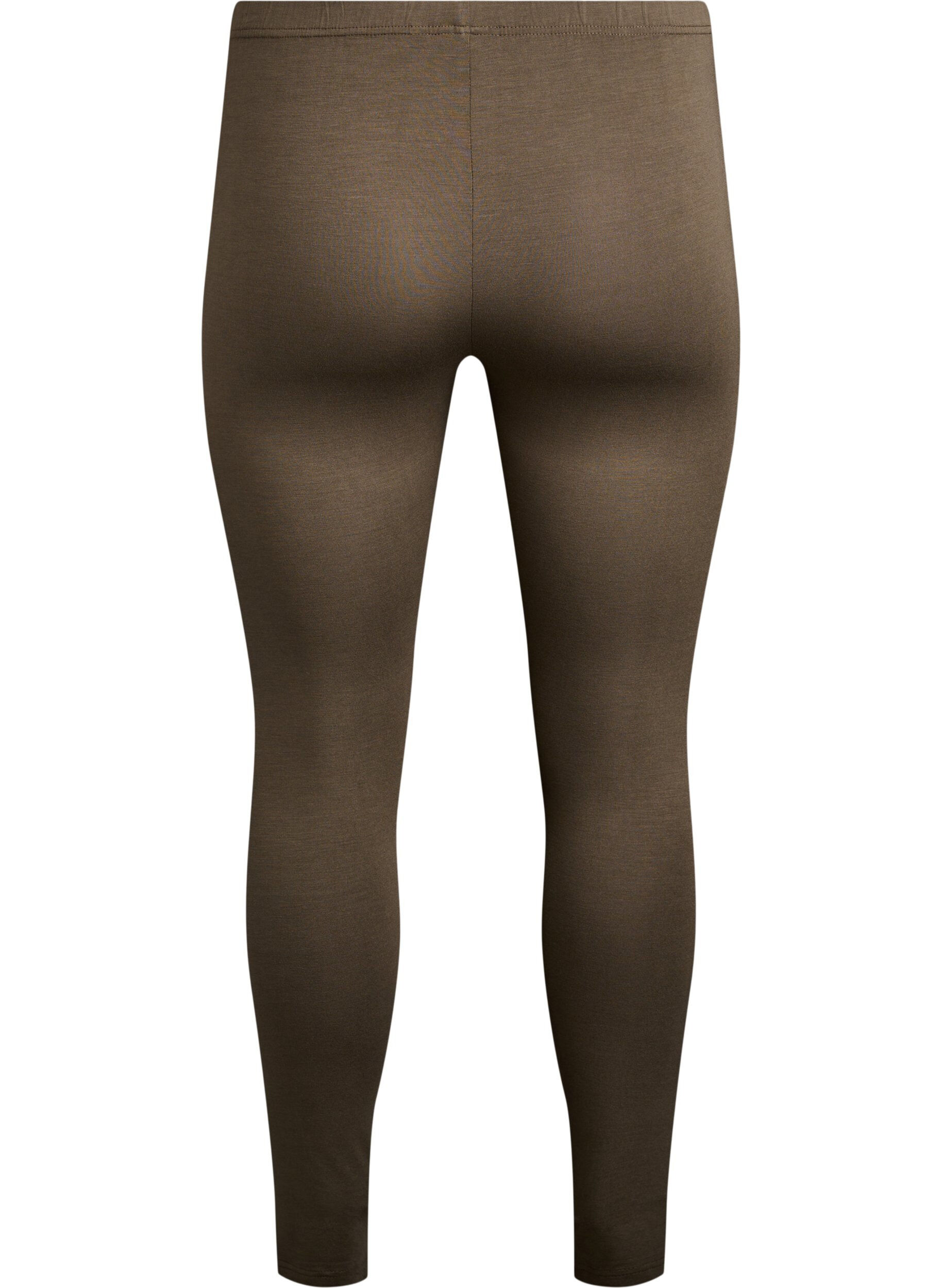 ZizziLeggings basiques en viscose, Vert fonc&eacute;, Packshot image number 1