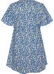 Kurzes Kleid aus Baumwolle mit Blumenprint, Blau, Packshot image number 1