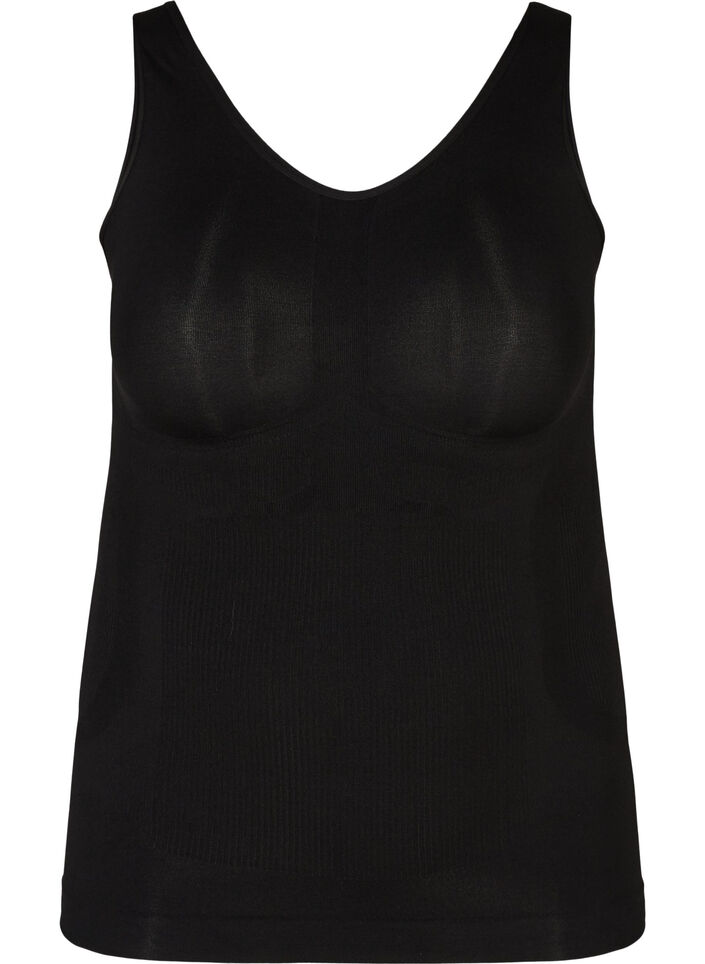 Shapewear Top mit breiten Trägern, Schwarz, Packshot image number 0