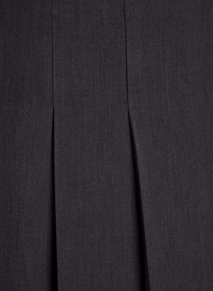 Midirock mit breiten Falten, Grau, Packshot image number 2