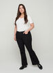 Ellen Bootcut Jeans mit hoher Taille, Black, Model image number 0