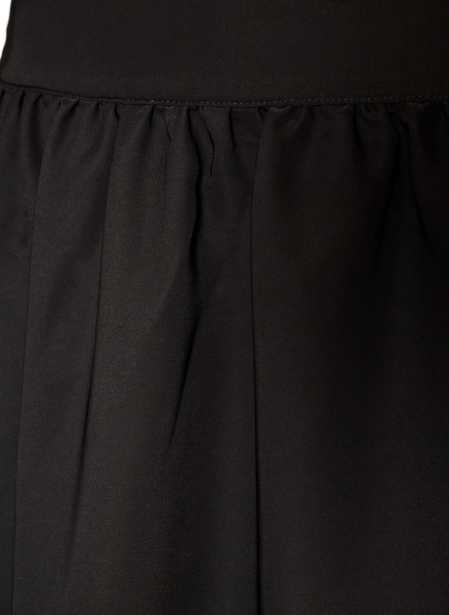 ZizziA-Linien-Maxirock mit Taschen, Schwarz, Packshot image number 2