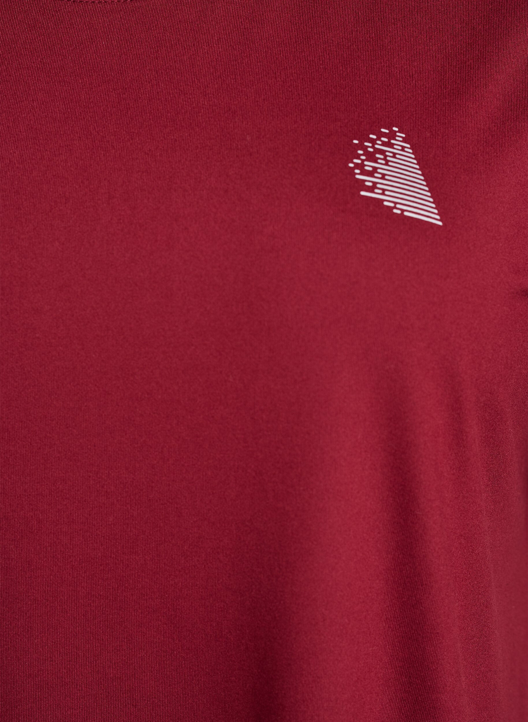 Zizzi Einfarbiges Trainings-T-Shirt, Rot, Packshot image number 2