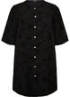 Robe courte avec imprim&eacute; roses et boutons, Noir, Packshot image number 0