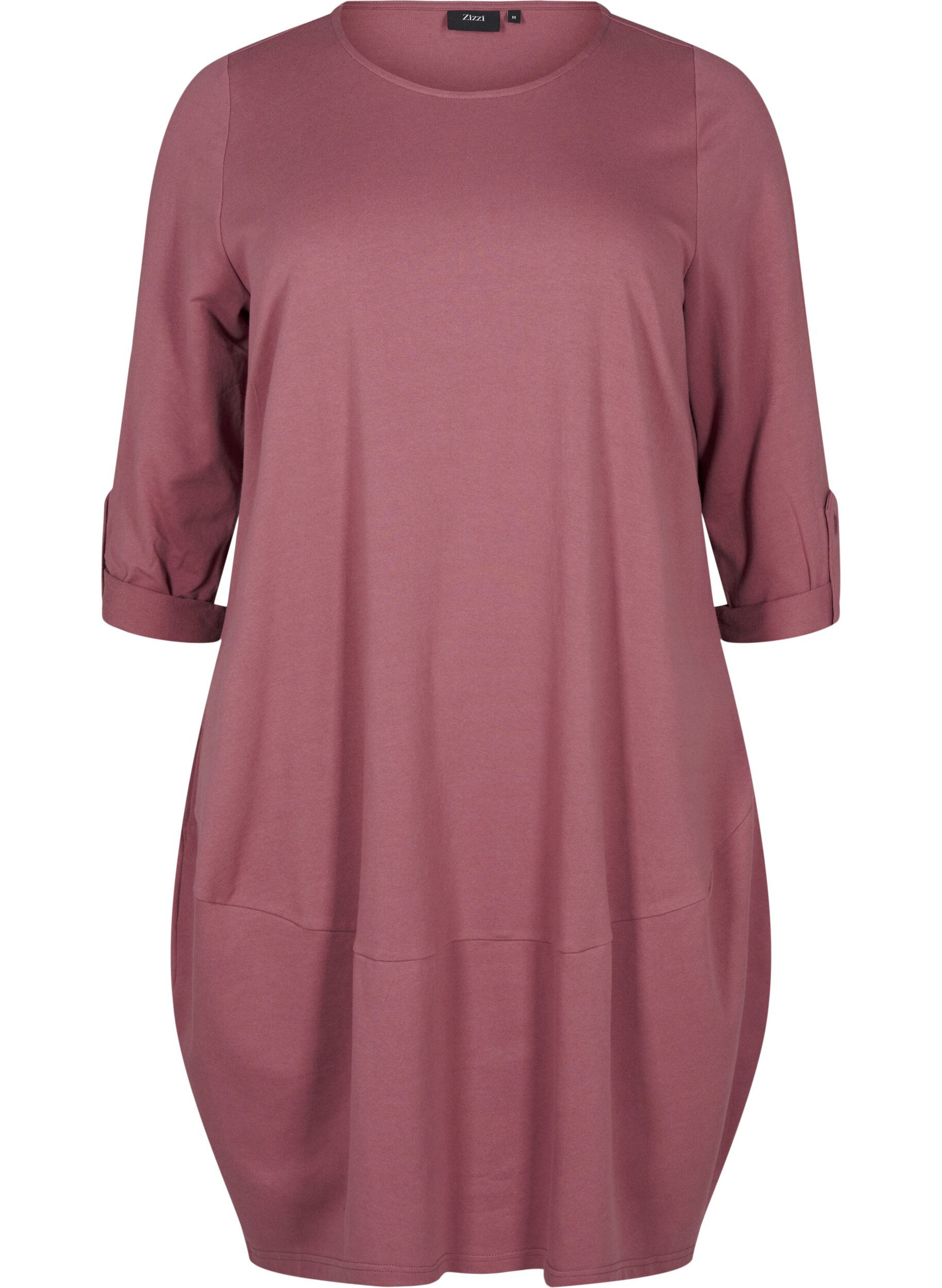 Zizzi Ballonkleid aus Baumwolle mit Taschen, Rot, Packshot image number 0