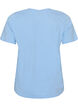 T-Shirt mit V-Ausschnitt, Blau, Packshot image number 1