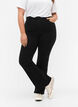 Jean taille haute avec coupe bootcut, Noir, Model image number 2