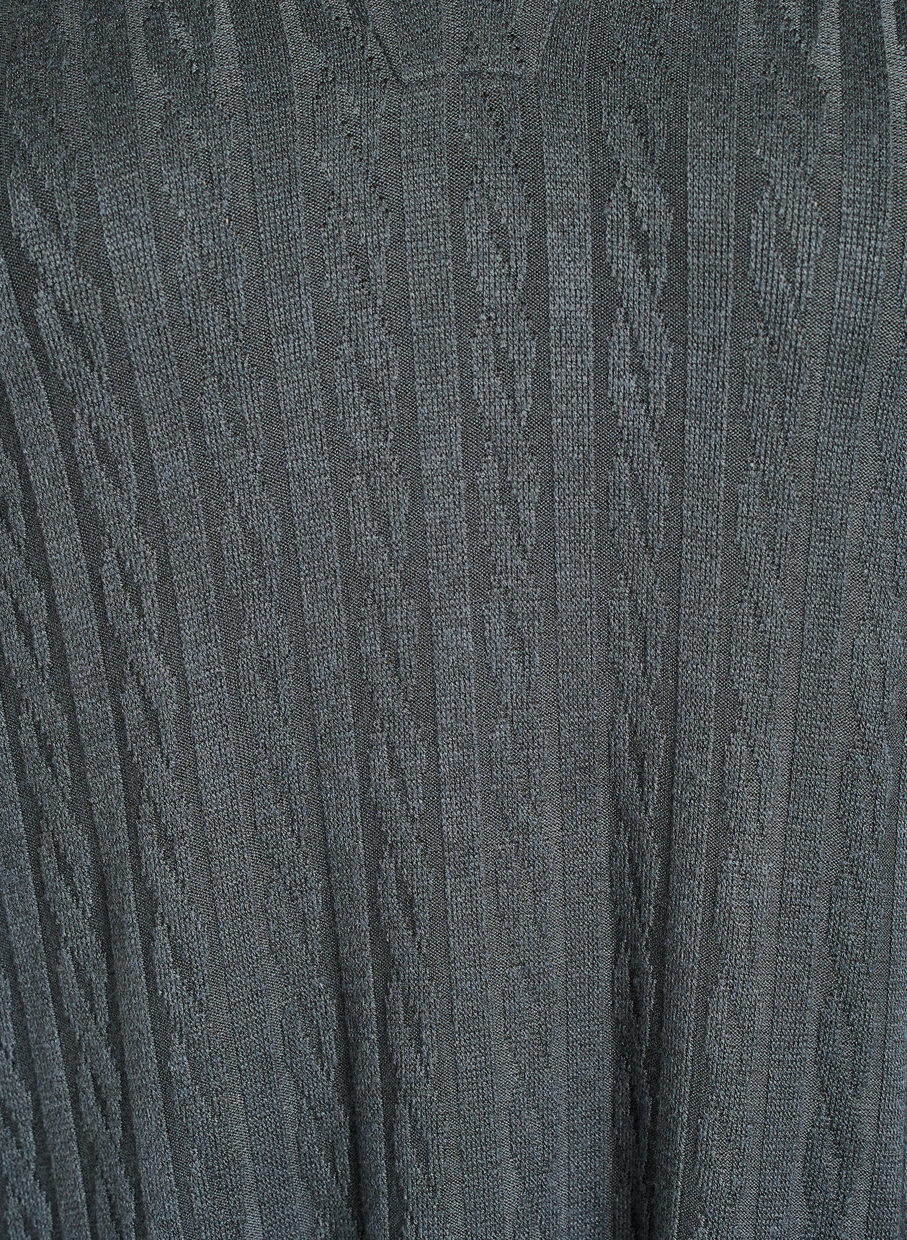 Zizzi Kleid mit Zopfmuster und V-Ausschnitt, Gr&uuml;n, Packshot image number 2