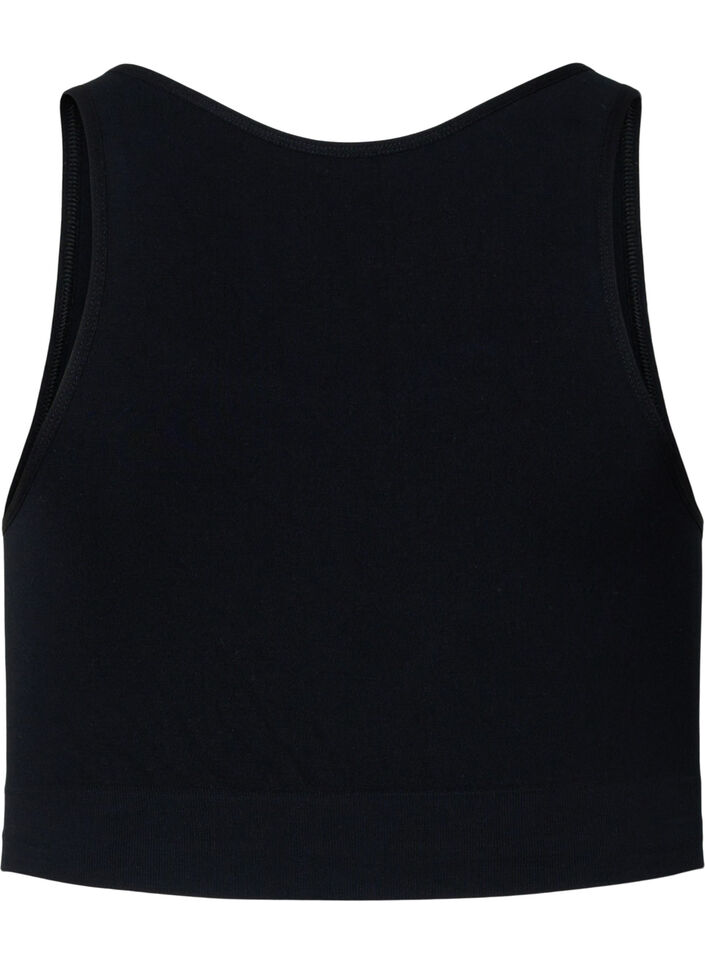 Weicher BH mit Mesh, Black, Packshot image number 1