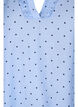 Punktebluse mit 3/4-Ärmeln aus Viskose, Light Blue Dot, Packshot image number 2