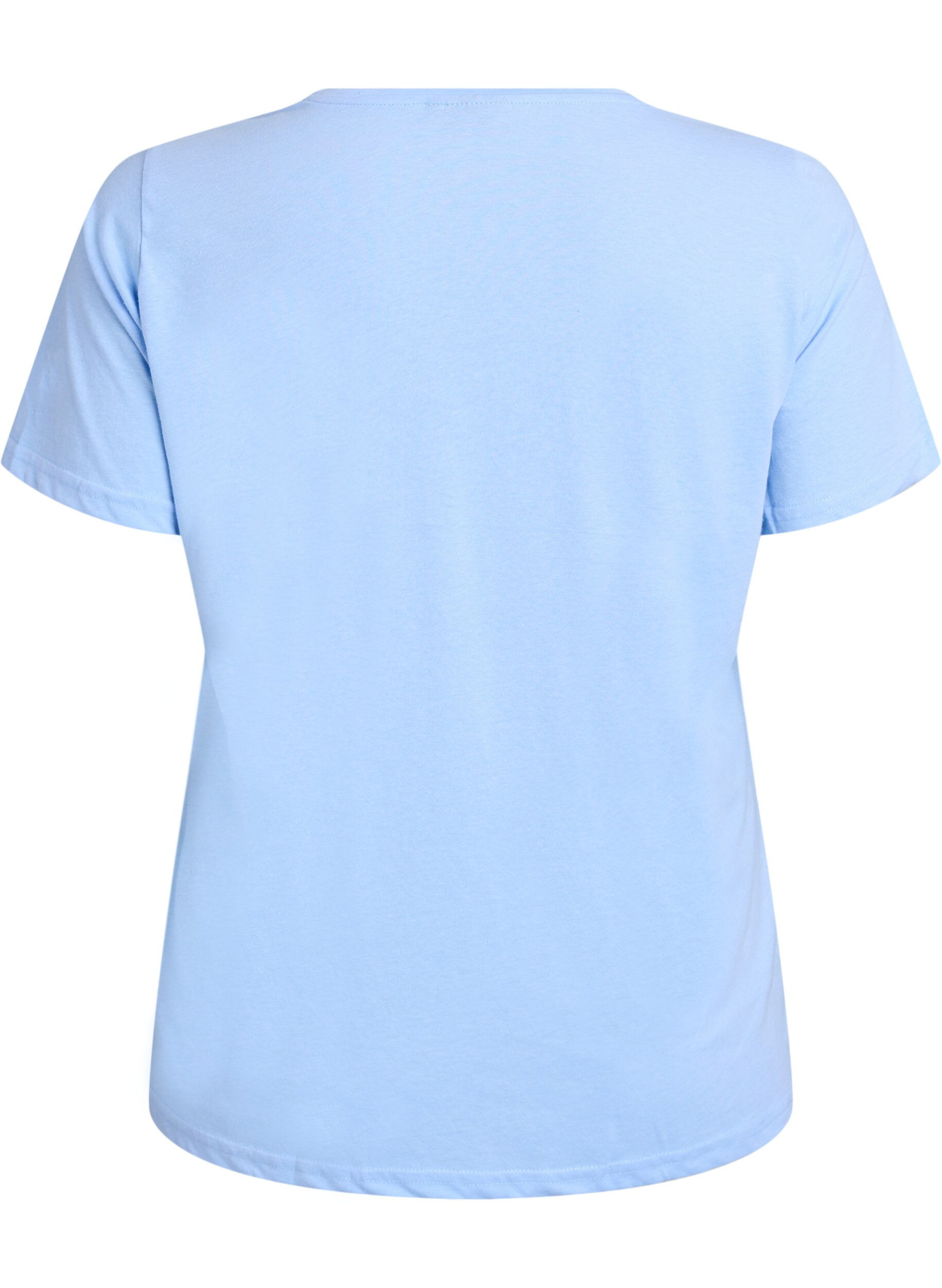 Zizzi FLASH - T-Shirt mit Print, Blau, Packshot image number 1