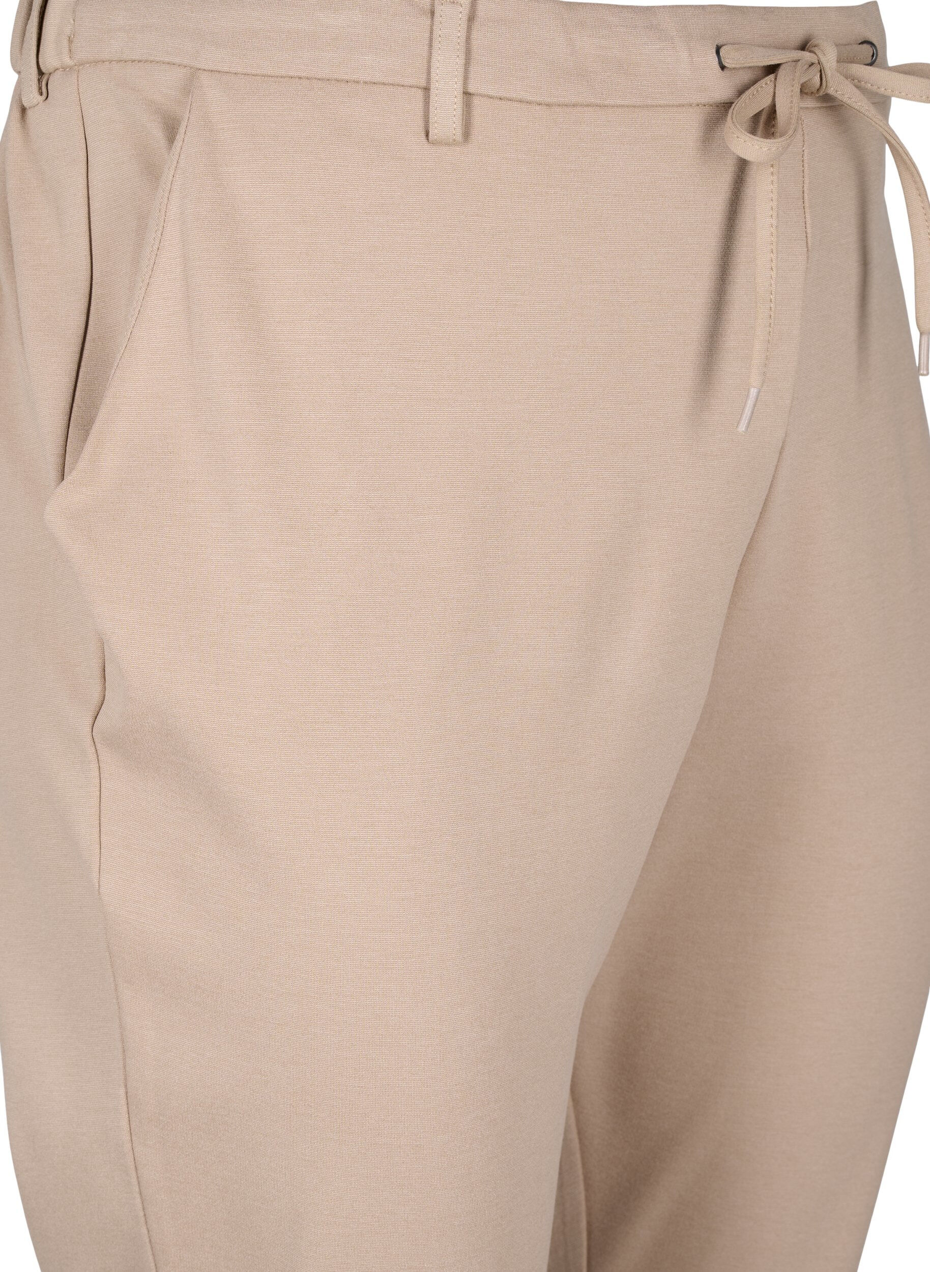 Zizzi Cropped Maddison-Hose, Beige, Packshot image number 2
