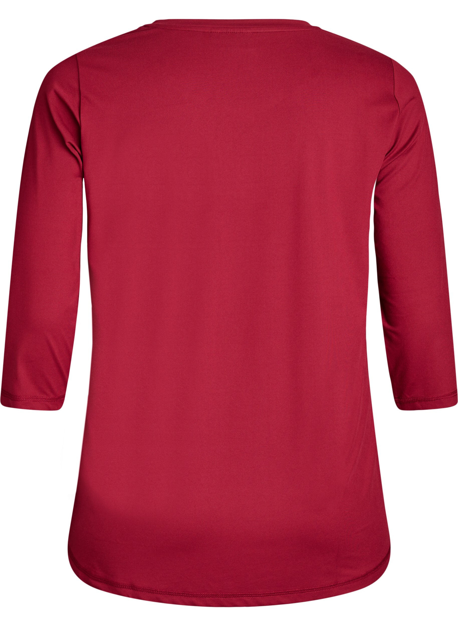 ZizziTrainingsshirt mit 3/4-&Auml;rmeln, Rot, Packshot image number 1