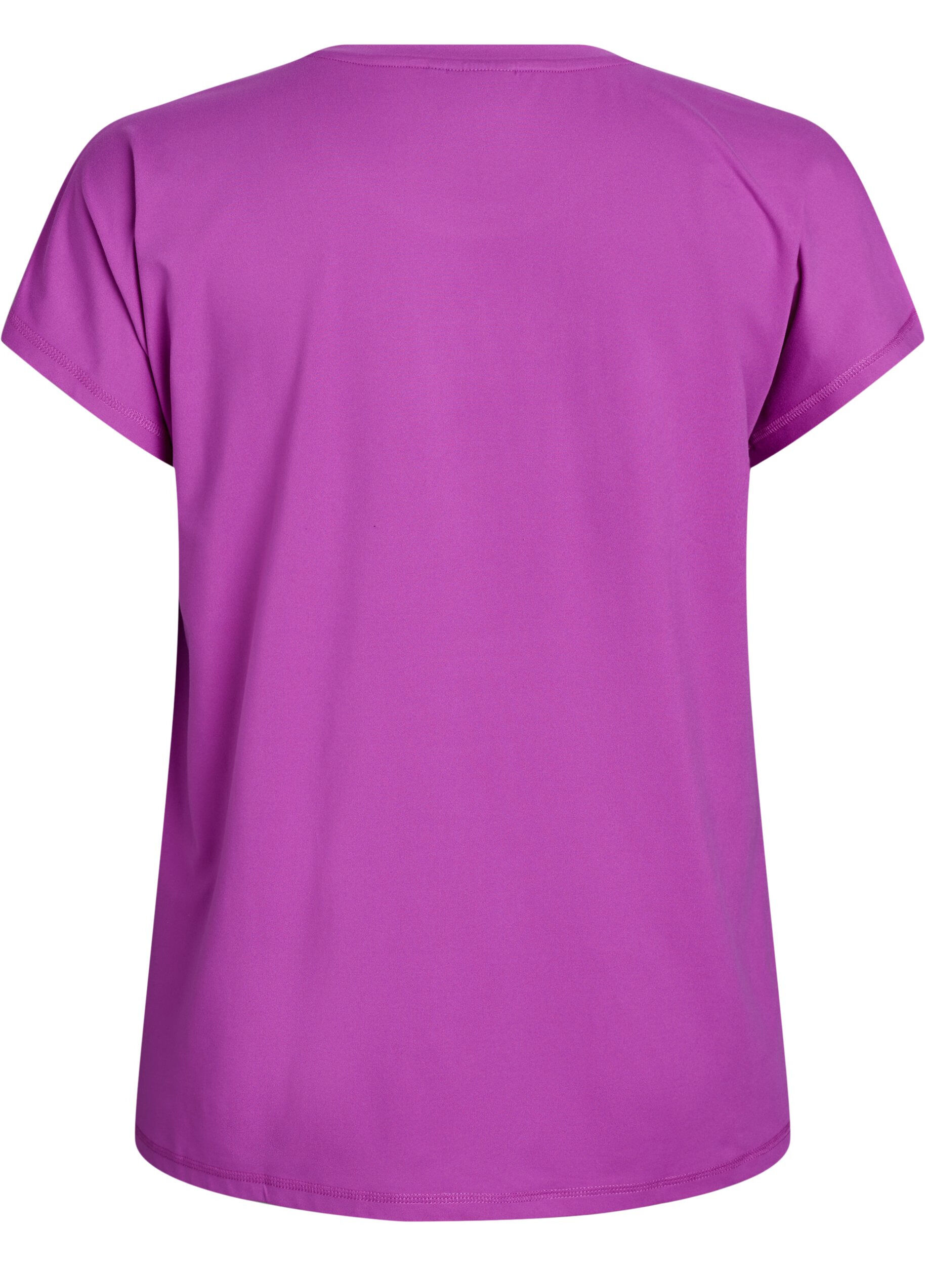 ZizziT-shirt de sport couleur unie, Violet, Packshot image number 1