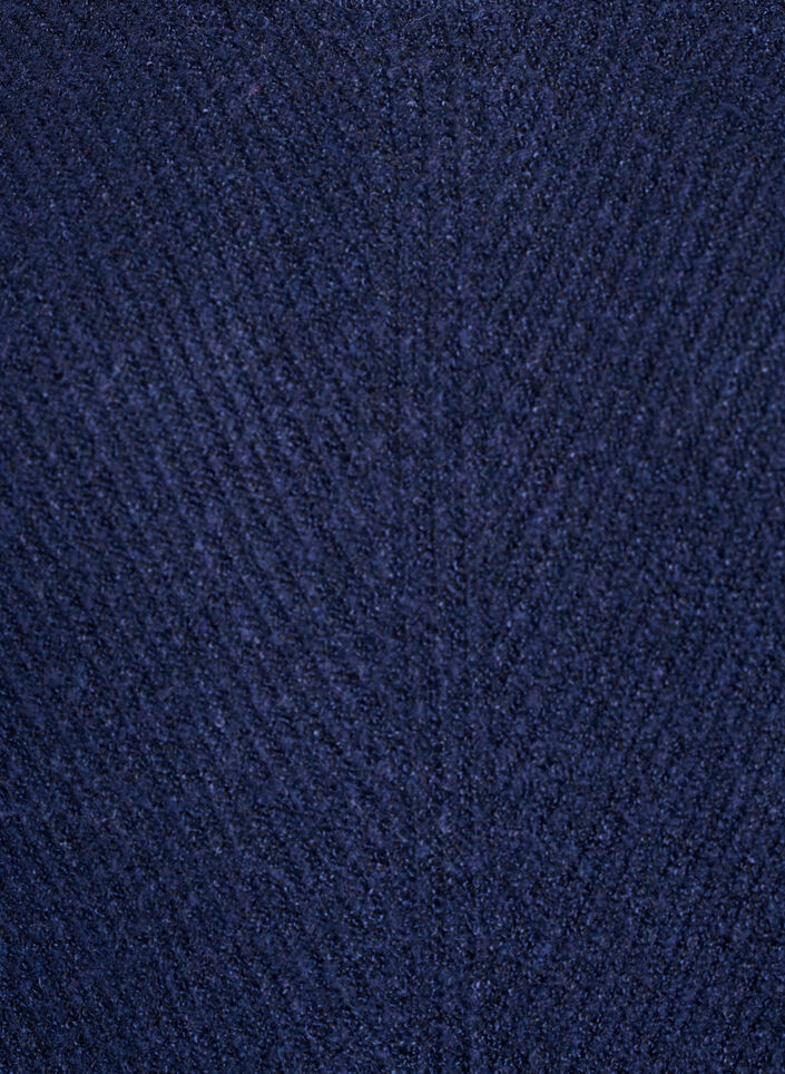 Strickpullover mit diagonalem Muster und Raglan&auml;rmeln, Blau, Packshot image number 2