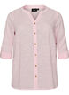 Chemisier en coton avec un col en V, Rose, Packshot image number 0