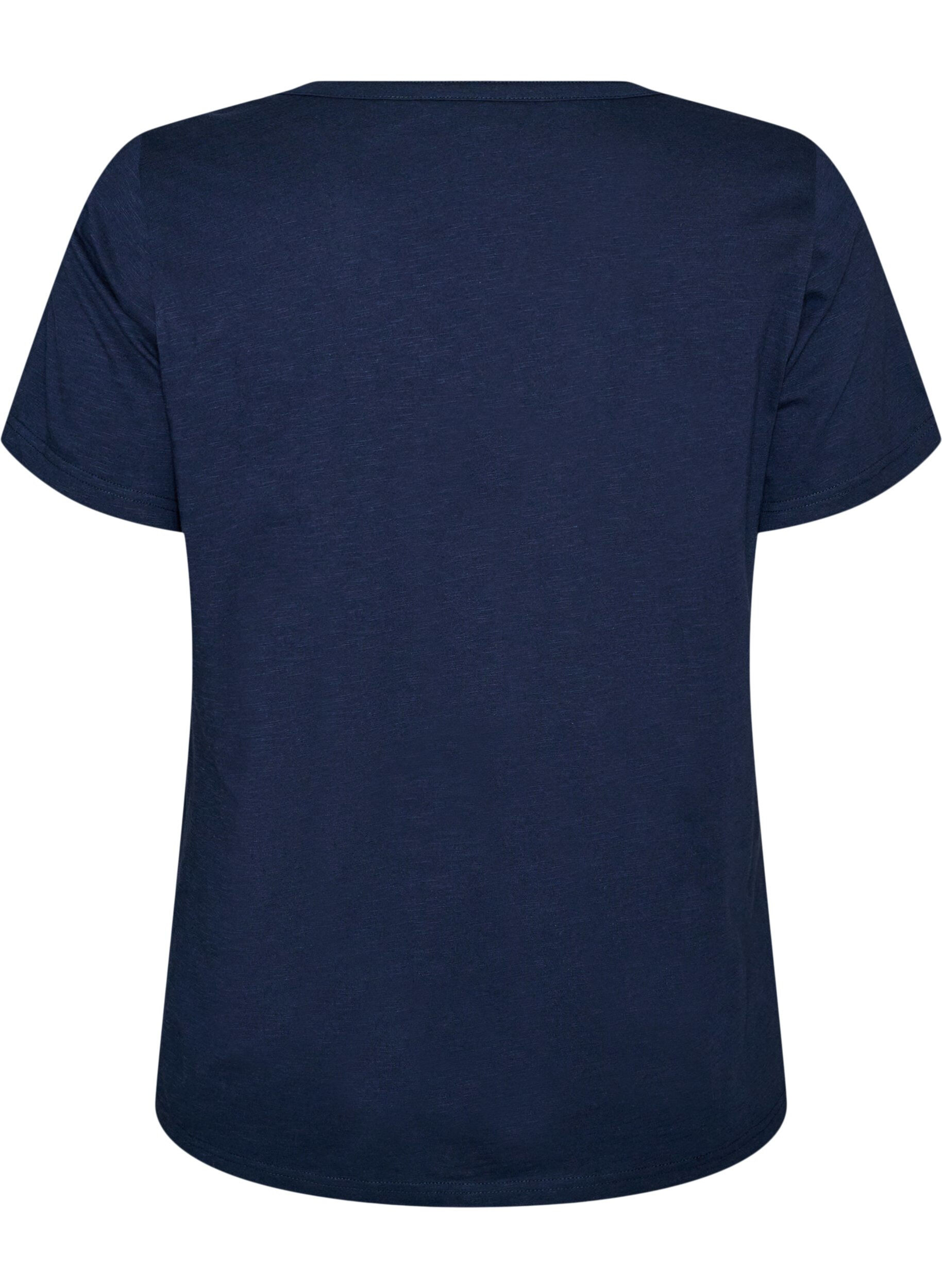 ZizziT-shirt dot&eacute; de boutons, Bleu, Packshot image number 1