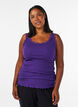 Top mit Spitzensaum, Lila, Model image number 0