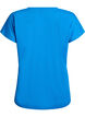Lockeres Trainings-T-Shirt mit V-Ausschnitt, Blau, Packshot image number 1