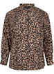 Bluse mit Leopardenmuster, Braun, Packshot image number 0