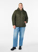 Veste l&eacute;g&egrave;re &agrave; capuche, Vert fonc&eacute;, Model image number 1