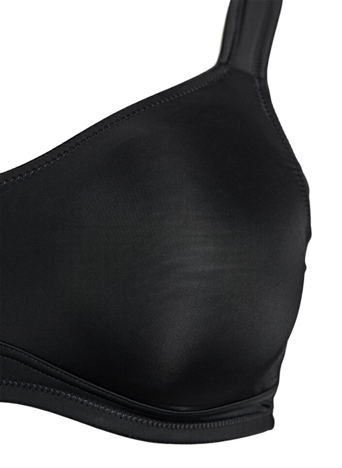 Bequemer BH mit gepolsterten Tr&auml;gern, Schwarz, Packshot image number 2