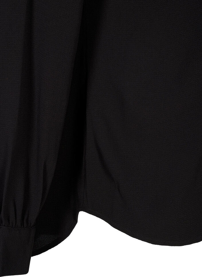 Chemise de couleur unie, Black, Packshot image number 3