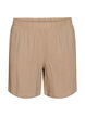 Hoch taillierte Shorts aus Baumwoll-Musselin, Beige, Packshot image number 0