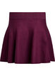 Kurzer Strickrock in A-Linie, Dunkles Bordeaux, Packshot image number 1