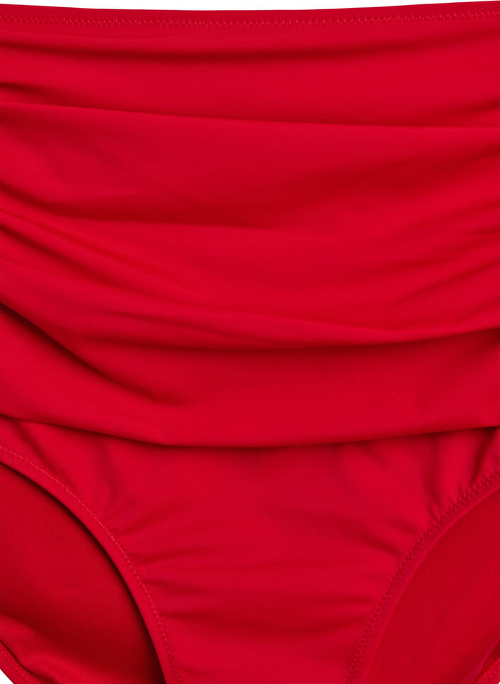 Bas de bikini &agrave; taille haute, Rouge, Packshot image number 2