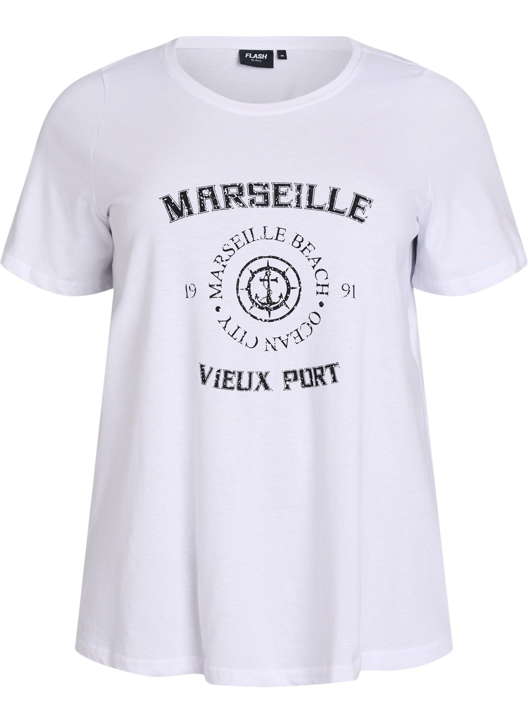 ZizziT-Shirt mit Print, Wei&szlig;, Packshot image number 0