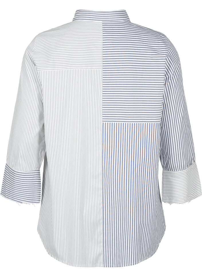 Chemise à manches longues avec rayures, Lava Smoke Stripe, Packshot image number 1