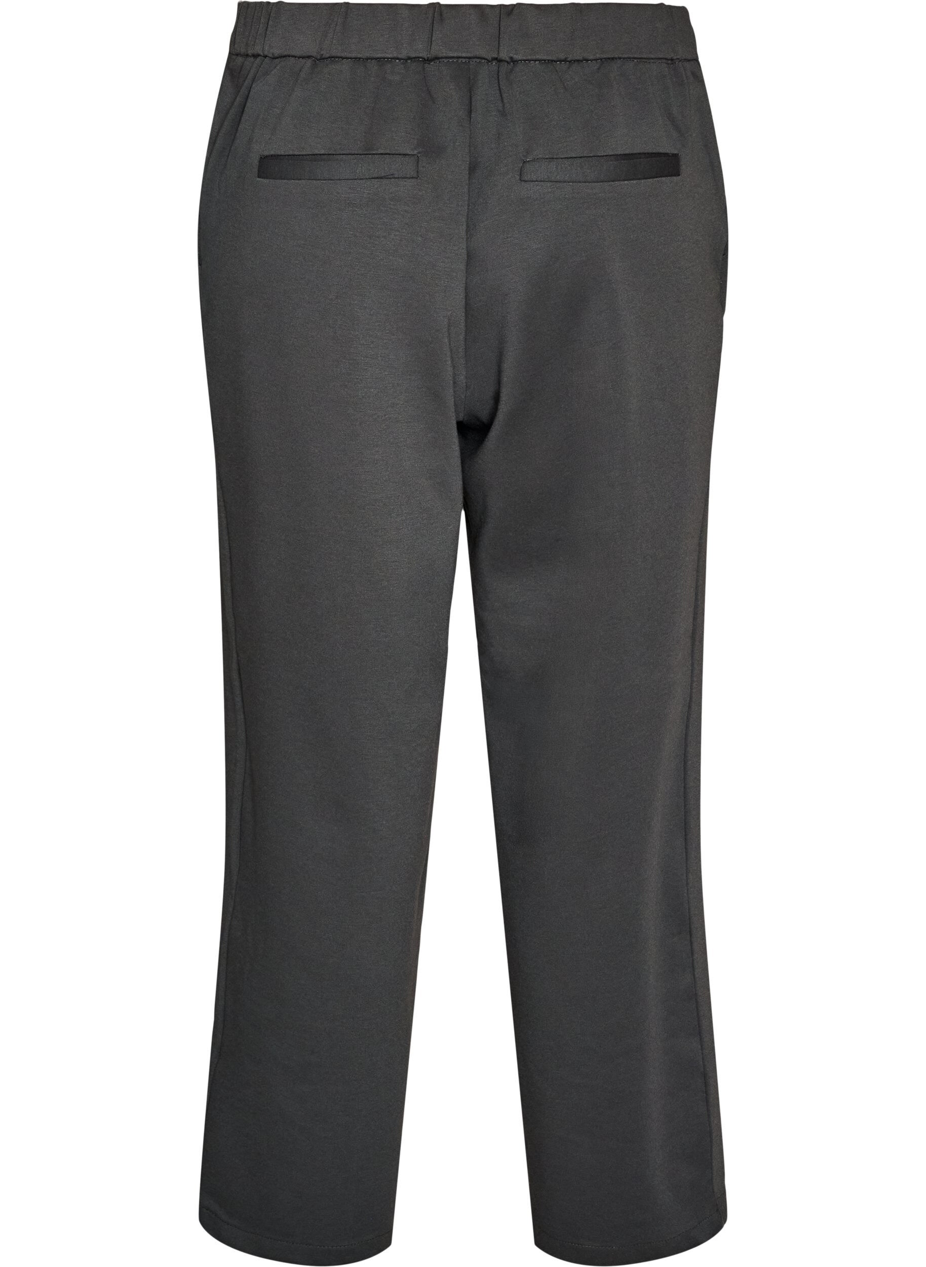 ZizziPantalon ample en jersey taille haute, Gris anthracite, Packshot image number 1